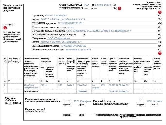 Можно ли объединить счет-фактуру и акт поставки?
